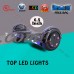 UL 2272 Certified 6.5" Hoverboard Bluetooth Speaker LED 2 Wheel Smart Electric Self Balancing Scooter Green Chrome+ Bag (WHEELS-UC6.5-RAINBOW-CHROME)   
